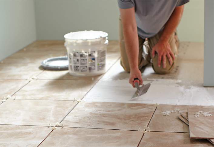 Floor Tile Grouting - Mixing the Grout on the Correct Consistency