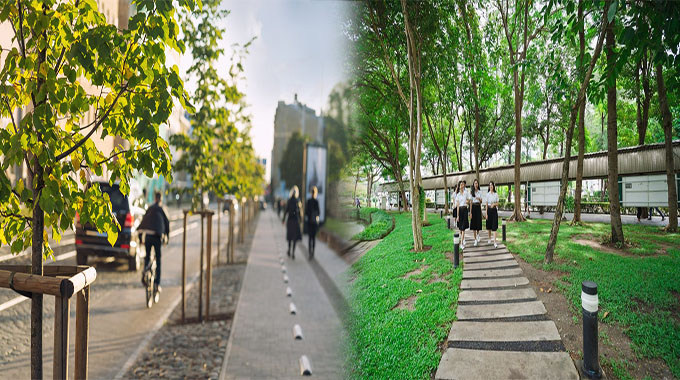 Benefits of Sustainable Materials in Pedestrian Walkways