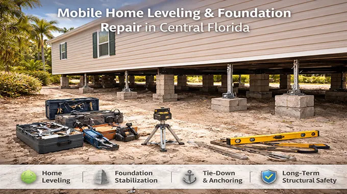Mobile Home Leveling & Foundation Repair in Central Florida
