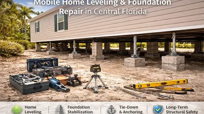 Mobile Home Leveling & Foundation Repair in Central Florida