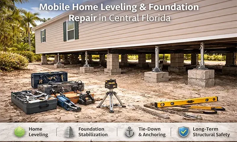 Mobile Home Leveling & Foundation Repair in Central Florida